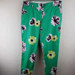 J. Crew Stretch Floral Print Skimmer Pants